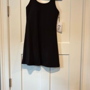 ZYIA Black A-Line Midi Dress for Cocktail